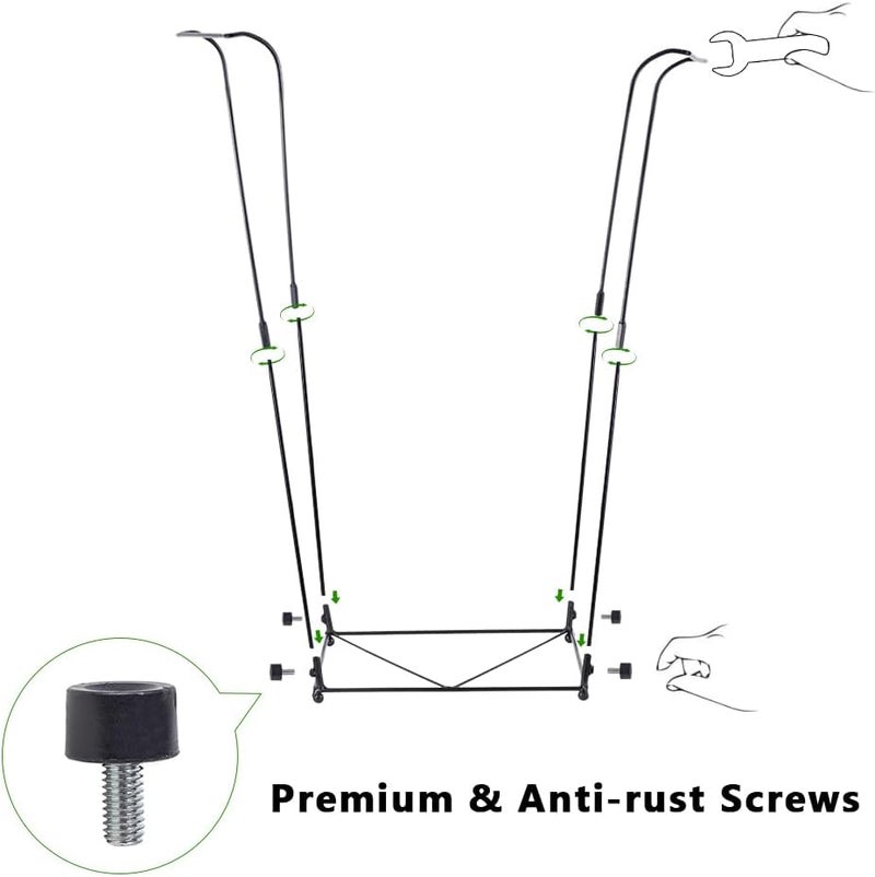 viterlight 2 Pack Trash Bag Holder, Metal Garbage Bag Holder, 30-45 Gallon Portable Trash Bag Holder Stand, Multi-use Leaf Bag Holder for Yard, Camping, Garden, Lawn - Image 4
